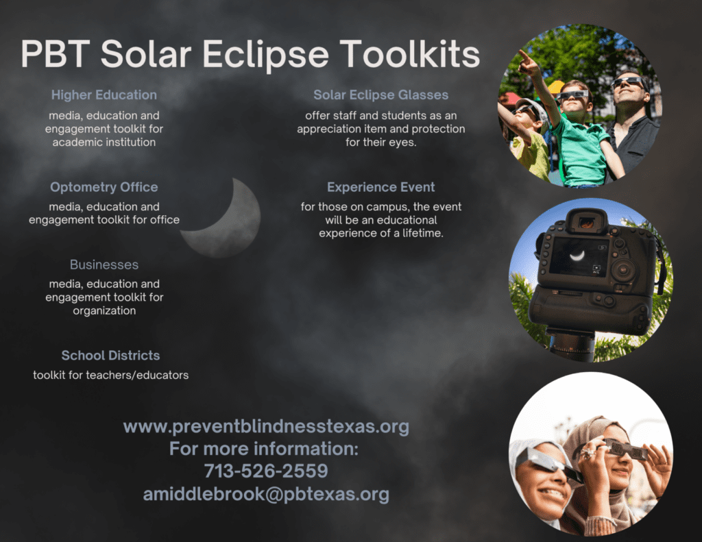 Solar Eclipse + Your Eyes Prevent Blindness Texas